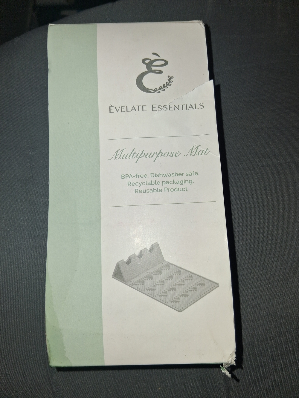 Essentials Gray Multipurpose Kitchen Mat with Non-Slip Surface